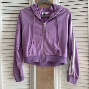 Tiger Mist Cropped Zip Up